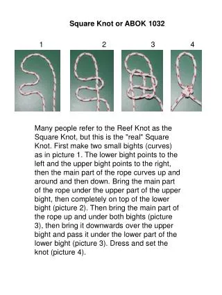 Square Knot or ABOK 1032