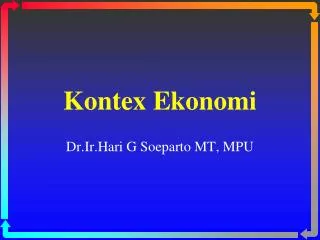 kontex ekonomi