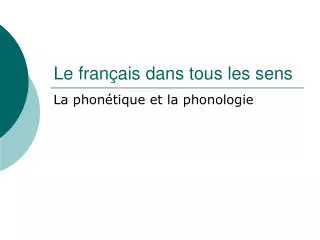 le fran ais dans tous les sens