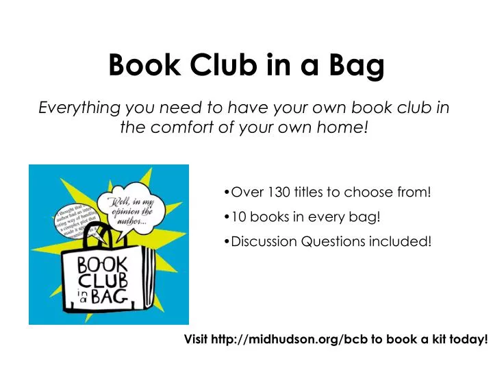 book club in a bag