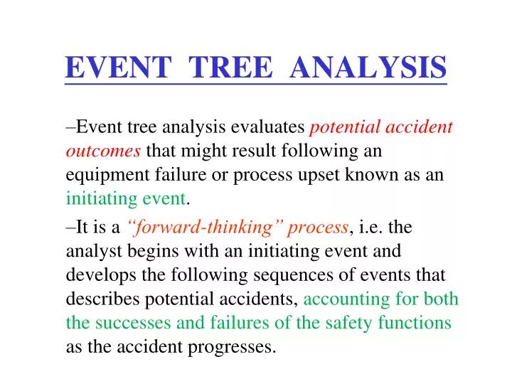 event tree analysis