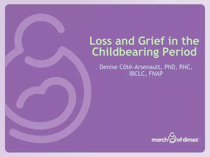 loss and grief in the childbearing period
