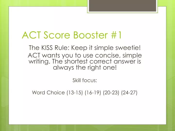 act score booster 1