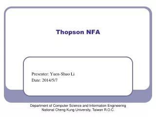 Thopson NFA