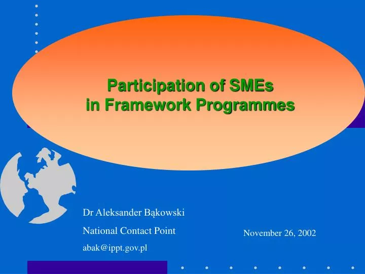 participation of smes in framework programmes