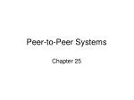 Peer-to-Peer Systems - slide 1