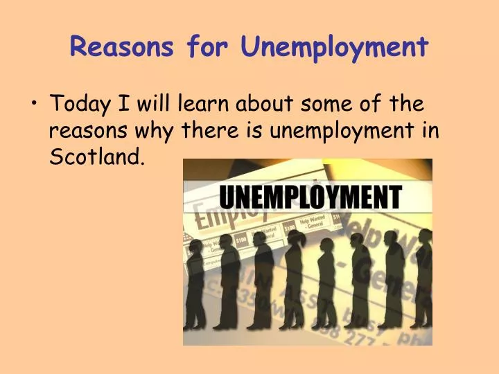 reasons for unemployment