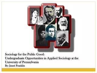 Sociology for the Public Good: