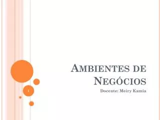 ambientes de neg cios