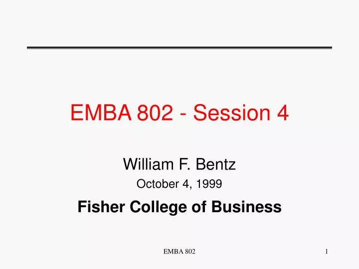 emba 802 session 4