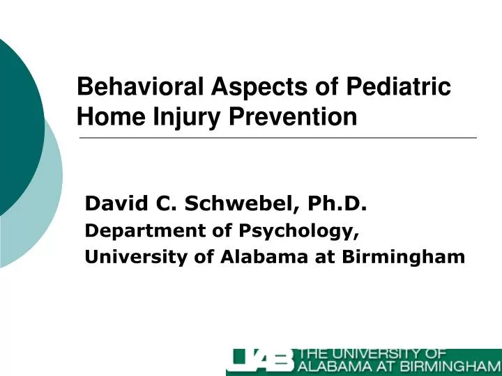 behavioral aspects of pediatric home injury prevention