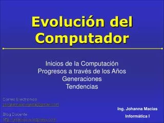 evoluci n del computador