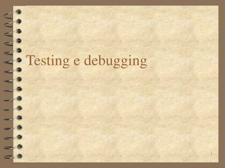 testing e debugging