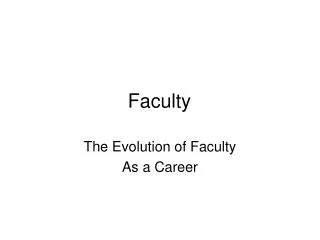 Faculty