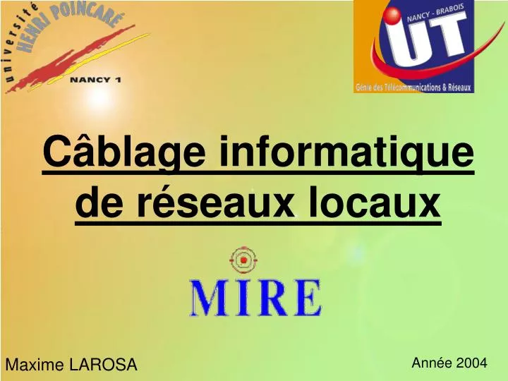 c blage informatique de r seaux locaux