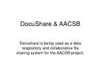 DocuShare &amp; AACSB - slide 1