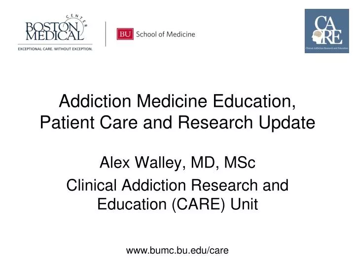 addiction medicine education patient care and research update