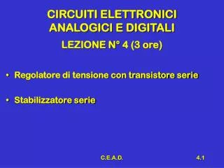 circuiti elettronici analogici e digitali