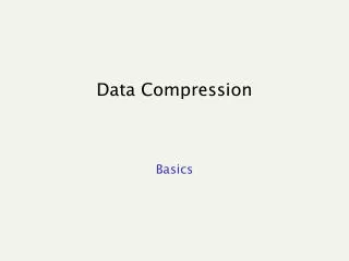 Data Compression