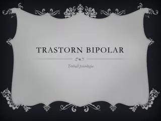 trastorn bipolar