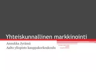yhteiskunnallinen markkinointi