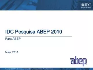 idc pesquisa abep 2010
