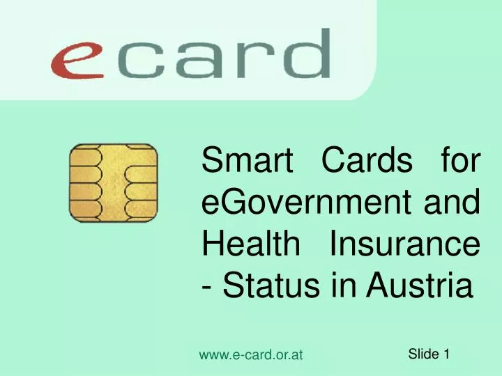 smart cards for egovernment and health insurance status in austria