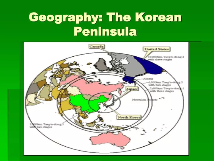 geography the korean peninsula