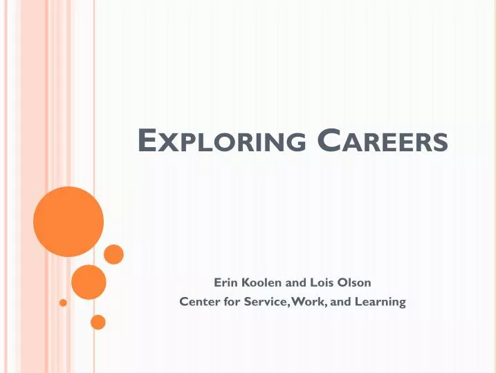 exploring careers