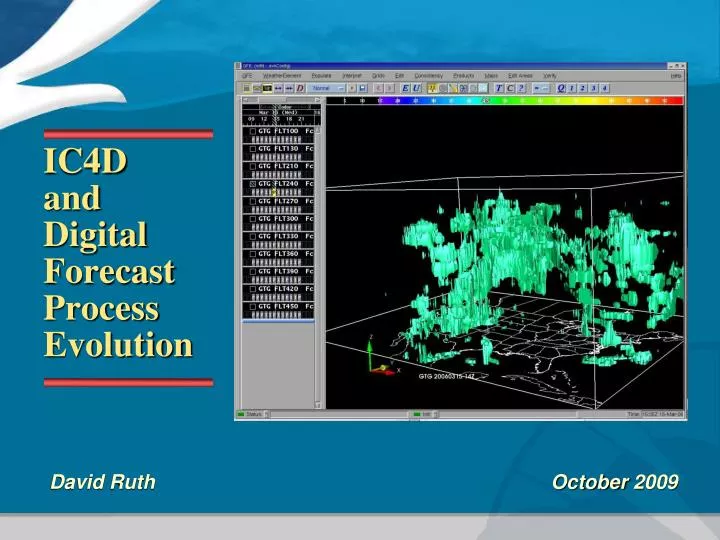 ic4d and digital forecast process evolution