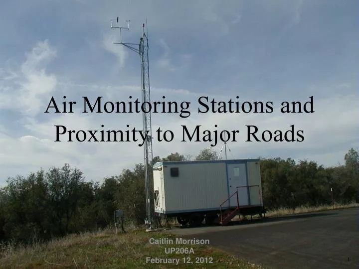 air monitoring stations and proximity to major roads
