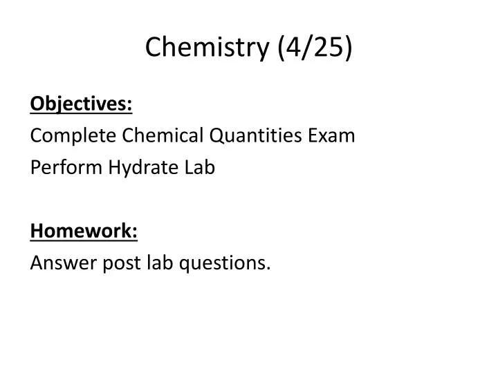 chemistry 4 25