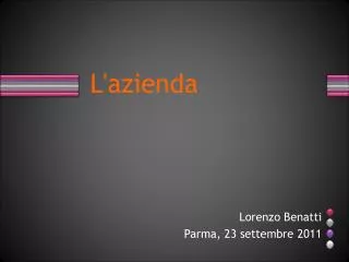 l azienda