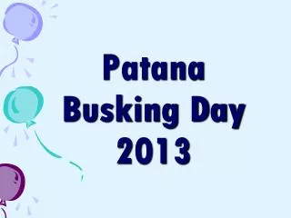 Patana Busking Day 2013