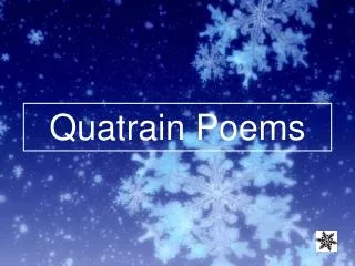 Quatrain Poems