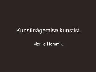 kunstin gemise kunstist