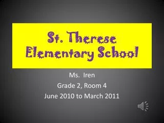 St. Therese Elementary School