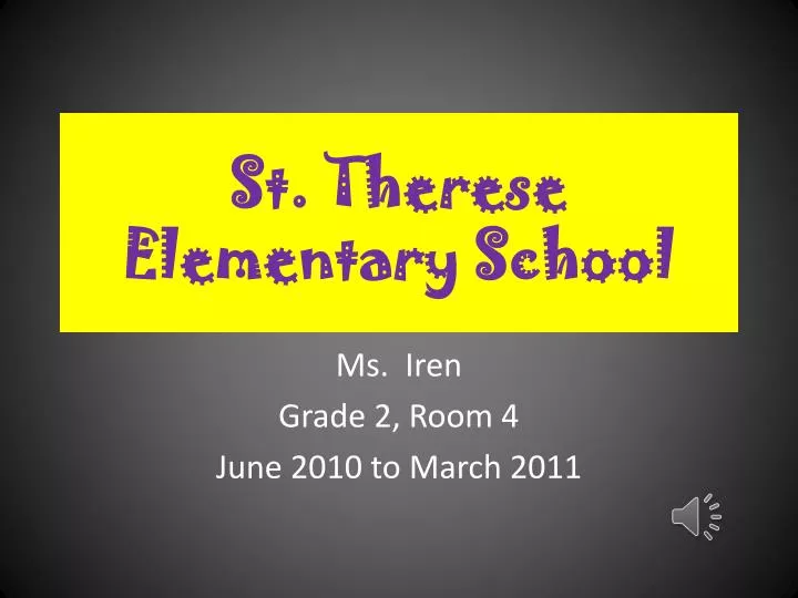 st therese elementary school