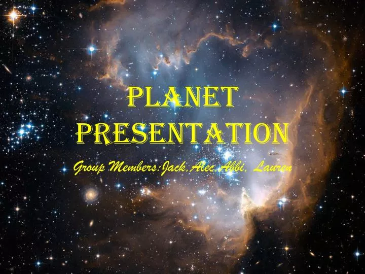 planet presentation