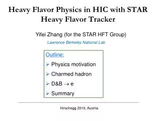Heavy Flavor Physics in HIC with STAR Heavy Flavor Tracker