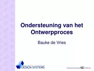 ondersteuning van het ontwerpproces