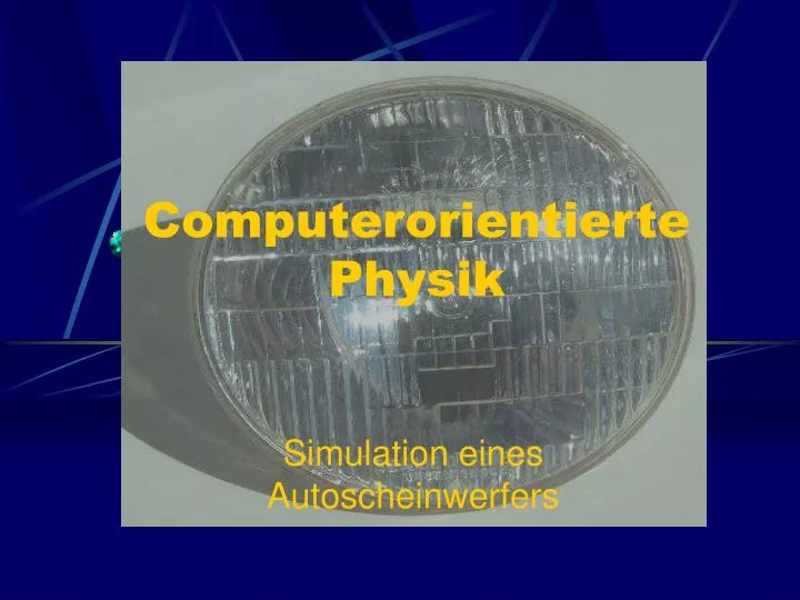 computerorientierte physik