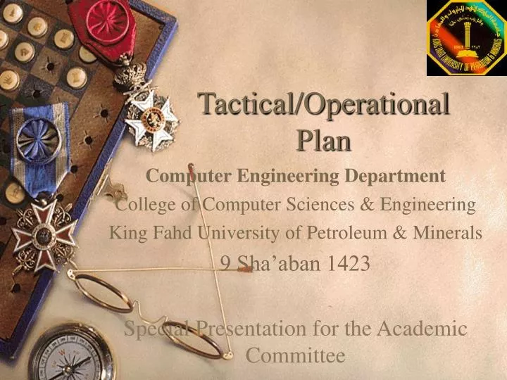 tactical operational plan