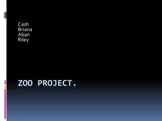 Zoo project.