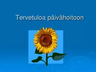 tervetuloa p iv hoitoon