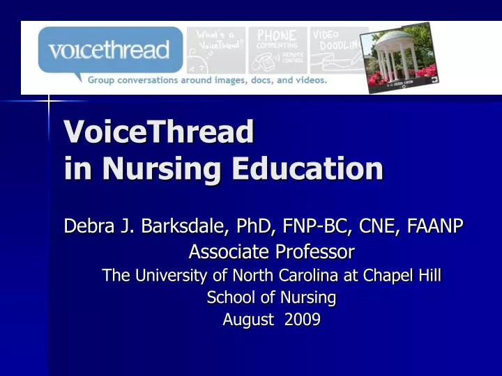 voicethread in nursing education