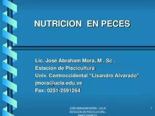 nutricion en peces