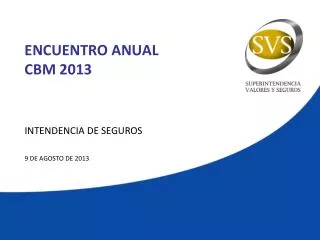 encuentro anual cbm 2013