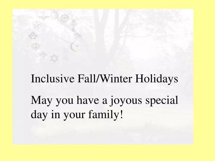 inclusive holiday celebrations