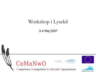 Workshop i Lysekil